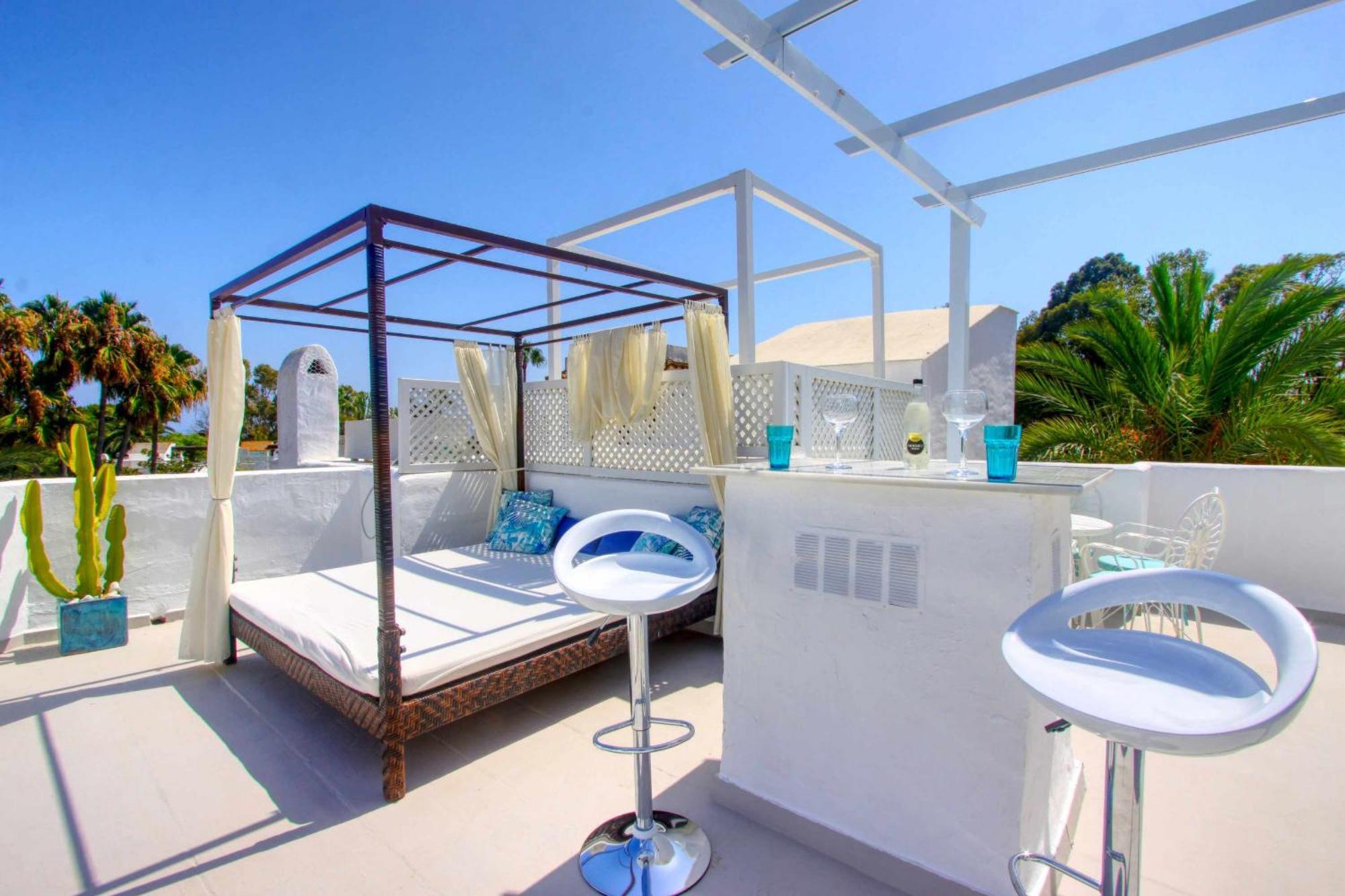 1108 Beachfront 2 Apartments With Roofterrace 80Mtrgt Beach 3 Pools Marbella Exterior photo